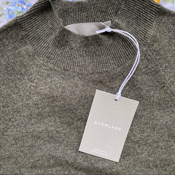 Everlane The Cashmere Raglan Mockneck Sweater - Picture 4 of 5